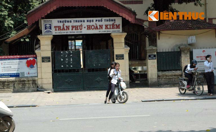 Nữ học sinh trường Trần Phú...