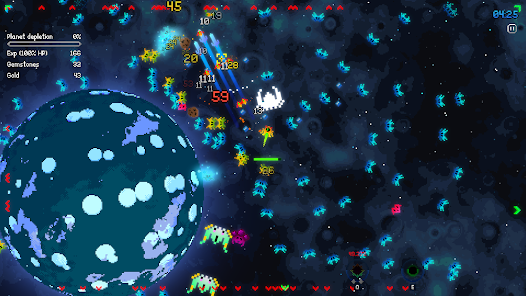 3. Arcadium - Space Odyssey (105MB): Game bắn súng vũ trụ hoành tráng, mang đến những trận chiến không gian mãn nhãn. (Ảnh: Google play)