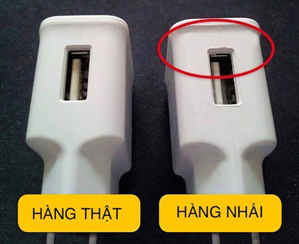 Vật liệu cấu tạo rất quan trọng: Các thương hiệu nổi tiếng sẽ không bất chấp lợi nhuận mà sử dụng vật liệu quá rẻ tiền. Nhựa, cao su hay nhôm trên các thiết bị xịn thường có độ hoàn thiện cao, các đường mép sắc sảo, gờ nối phải mịn... Ở hàng nhái, nếu bạn tinh ý quan sát có thể nhận ra các khuyết điểm. (Ảnh: VnExpress)