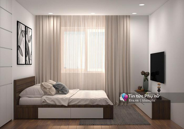 Thiết kế giường ngủ có ngăn để đồ ở dưới là lựa chọn vô cùng hợp lý trong phòng ngủ của các con nhằm làm tăng không gian cất trữ đồ.