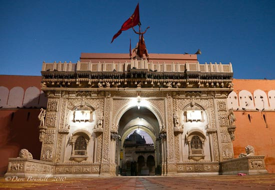 Bạn có thể ghé thăm ngôi đền cổ lạ lùng này tại thành phố Deshnoke, thuộc khu Rajasthan, Ấn Độ. Những du khách lần đầu tới đây ắt hẳn sẽ phải giật mình trước số lượng chuột khổng lồ, ước tính lên tới vài trăm con trong đền.