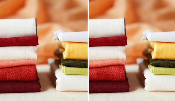 các loại vải len với màu sắc khác nhau.