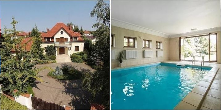 9. Warsaw, Ba LanBiệt thự này trị giá 30,3 tỉ, tại khu Wilanów, không chỉ có bể bơi trong nhà mà còn cả sân chơi tennis riêng cho bạn!