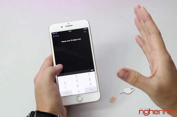 Lưu ý: Chỉ cần nhập chính xác 1 lần mã ICCID sau đó có thể lắp lên những chiếc máy khác mà không cần nhập lại.
