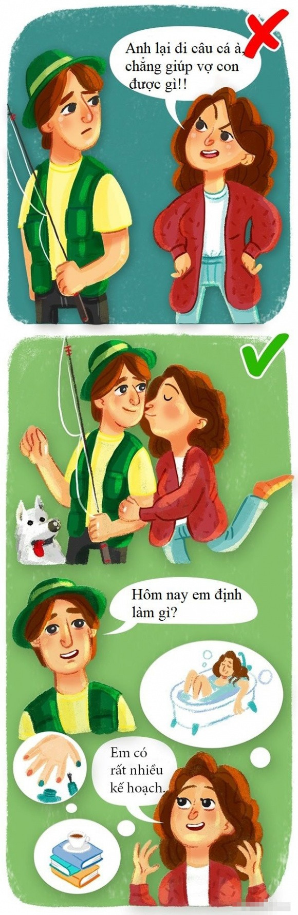 Để tránh ly hôn, các nhà tâm lý học khuyên vợ chồng nên làm những điều sau: Đừng cố gắng để thay đổi "một nửa".