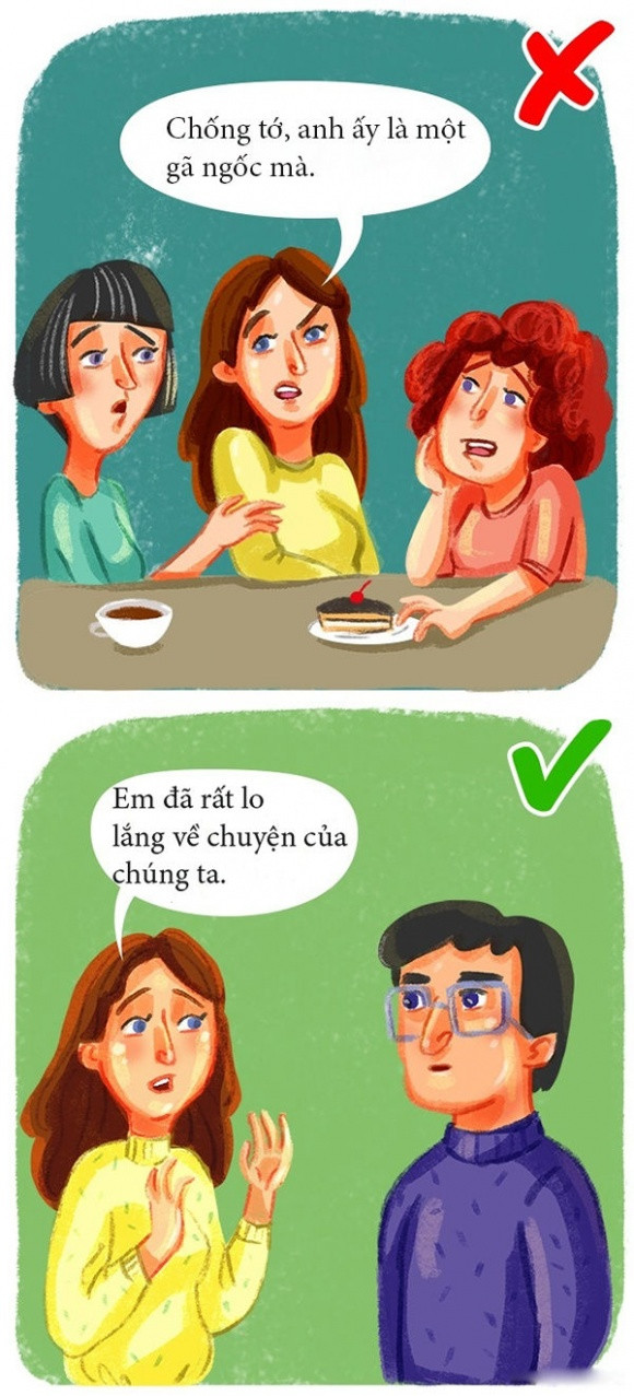 Thay vì "vạch áo cho người xem lưng" bạn cần ngồi lại, nói chuyện thẳng thắn với "một nửa" để tìm ra hướng giải quyết.