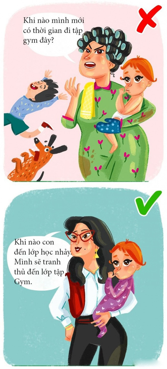 Dù có bận rộn cỡ nào, phụ nữ cũng nên dành ra một khoảng thời gian để chăm sóc bản thân như: dưỡng da, tập gym, mua sắm... Đây cũng là cách giữ chồng trước "con giáp thứ 13".