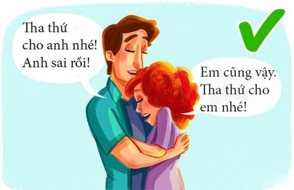 Tha thứ cho nhau là điều cần thiết để giữ cuộc hôn nhân hạnh phúc bởi không ai hoàn hảo cả.
