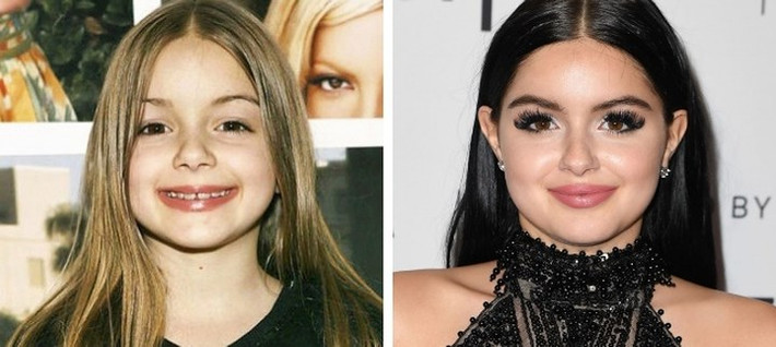 Ariel Winter bắt đầu lồng tiếng trong các phim hoạt hình từ khi mới 8 tuổi và diễn xuất trong "Batmane". Khuôn mặt nữ diễn viên trước đây và bây giờ chẳng khác nhau là mấy.