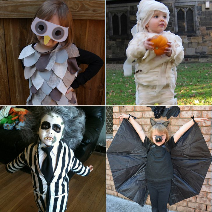Những bộ quần áo cũ của cha mẹ ở trong góc tủ sẽ trở thành những bộ trang phục Halloween cho trẻ độc đáo và không đụng hàng nếu bạn biết cách tái chế chúng. Ảnh: Custumeworks.