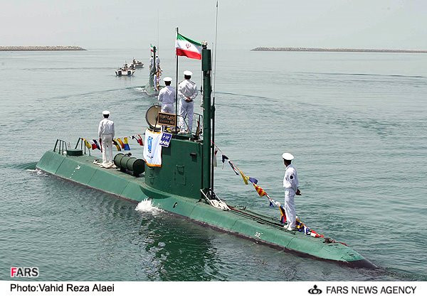 Lớp tàu ngầm có số lượng lớn nhất trong biên chế Hải quân Iran chính là các tàu ngầm mini lớp Ghadir. Các tàu ngầm lớp này mới chỉ bắt đầu được đưa vào biên chế Hải quân Iran từ năm 2007. Nguồn ảnh: Fars.