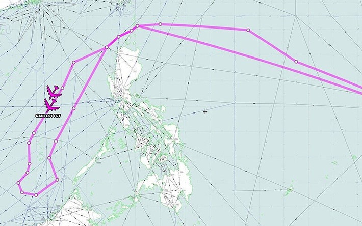 Aircraft Spots tiếp tục đăng lên Twitter ngày 28/8 khi B-52 cất cánh Căn cứ Không quân Andersen./