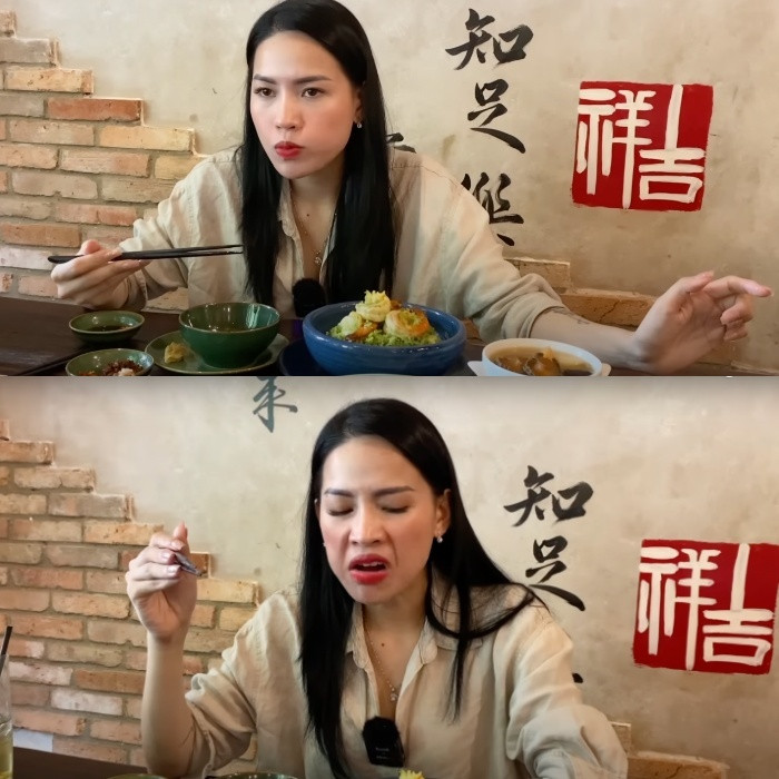 "Trong video này, em xin gửi lời xin lỗi chân thành tới những quán ăn mà em đã đánh giá không tốt. Khi review về mỹ phẩm thì cần rất nhiều thời gian để trải nghiệm sản phẩm nhưng team em có sản xuất thêm các video về địa điểm ăn uống, tuy nhiên lại gây ra rất nhiều tranh cãi. Và ngay lúc này em nhận ra việc review quán ăn là không đúng nên em cũng xin thông báo sẽ dừng hẳn việc review các quán ăn. Riêng về mảng mỹ phẩm, em xin mọi người hãy cho em giữ được sự chân thật khi review", nữ Youtuber nói.