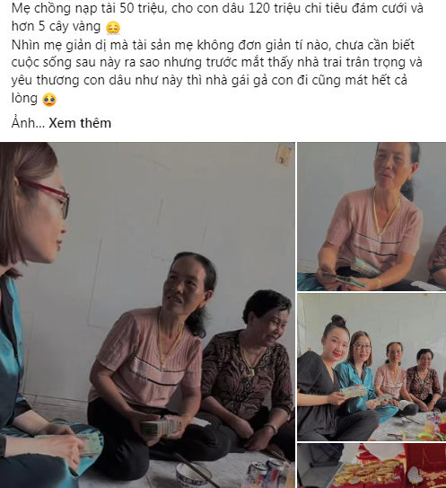 Mới đây, cư dân mạng trầm trồ với hình ảnh về một cô dâu số hưởng, nhận được khối tài sản "khủng" trước thềm đám cưới.