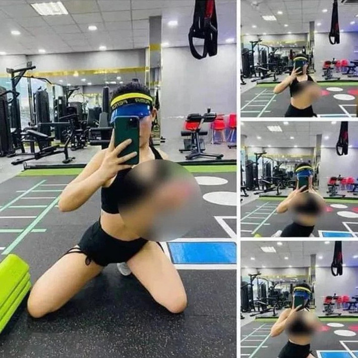 Việc diện đồ tập quá bó, hay quá ngắn không ít lần hội chị em để lộ vùng nhạy cảm khi đi tập gym.