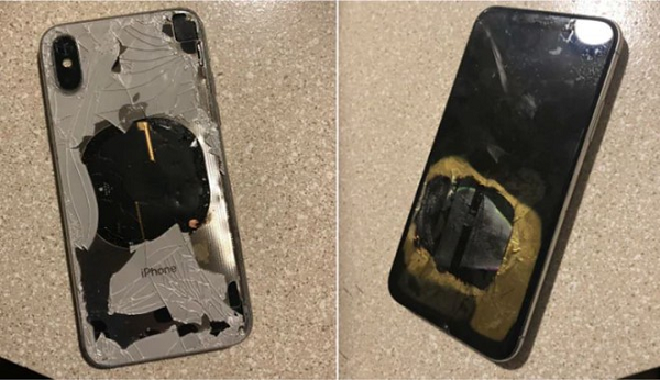 Tháng 11/2018, một người dùng tại Mỹ đã cắm sạc và nâng cấp iPhone X lên hệ điều hành iOS 12.1. Tuy nhiên sau khi cập nhật thành công, chiếc máy của anh đã bốc khói và phát nổ.