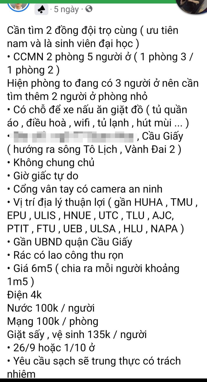 Tuy nhiên ở thời điểm này để tìm được một chỗ ở phù hợp với khả năng là không dễ dàng đối với các tân sinh viên. Thậm chí nhiều chủ nhà trọ lợi dụng cơ hội liên tục tăng giá tiền phòng, tiền điện, nước để kiếm lời.