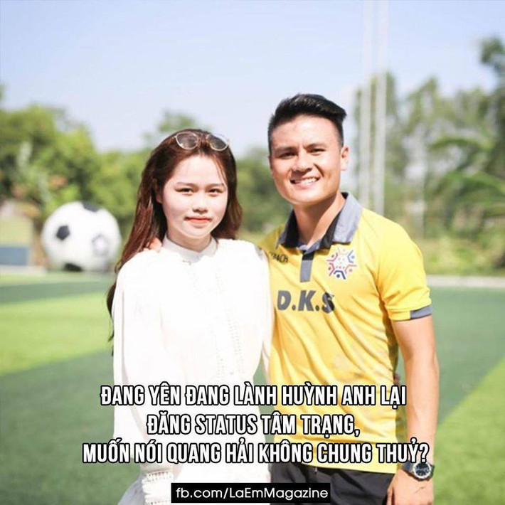 Nửa năm yêu nhau, chuyện tình của chàng cầu thủ có đầy những thăng trầm và không thiếu các "drama".