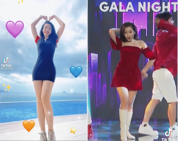 Một số cư dân mạng cho rằng thân hình của nàng hot girl này quá khác so với những video cô tự đăng tải trước đây, đặc biệt là về độ thon và dài của đôi chân.