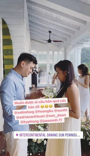 Công khai yêu nhau chưa được bao lâu, Salim làm netizen không ngừng xôn xao trước hình ảnh được bạn trai cầu hôn lãng mạn.