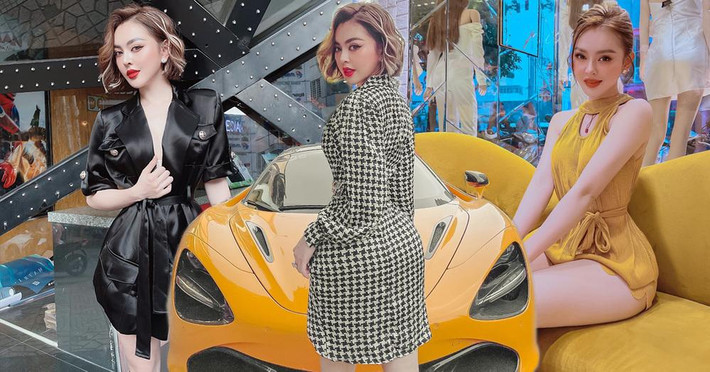Trên trang cá nhân, bà chủ shop thời trang thường xuyên khoe cuộc sống sang xịn bên siêu xe, hàng hiệu.