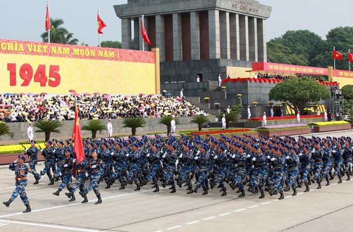 Khối chiến sĩ Hải quân đánh bộ. Nguồn ảnh: Baomoi.