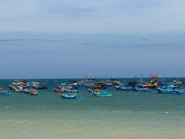 Cách thành phố Phan Rang – Tháp Chàm khoảng 35 km về phía nam, làng chài Sơn Hải nằm nép mình ven quốc lộ DT701 một trong những cung đường ven biển đẹp nhất Việt Nam. Ảnh Lương Phong