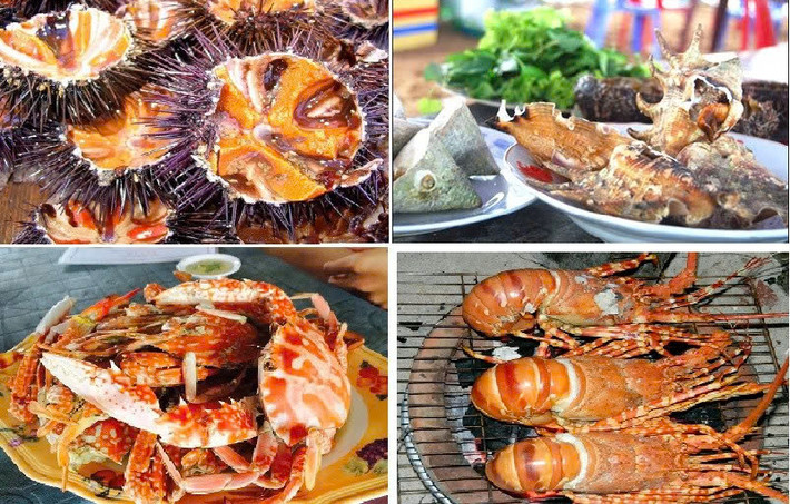 Không chỉ đẹp về cảnh sắc, Vĩnh Hy còn chinh phục lòng người bằng những món hải sản tươi ngon. Tôm hùm, cá mú, mực nang, hàu đá… được chế biến ngay tại bè nổi, mang hương vị mặn mòi của biển cả.