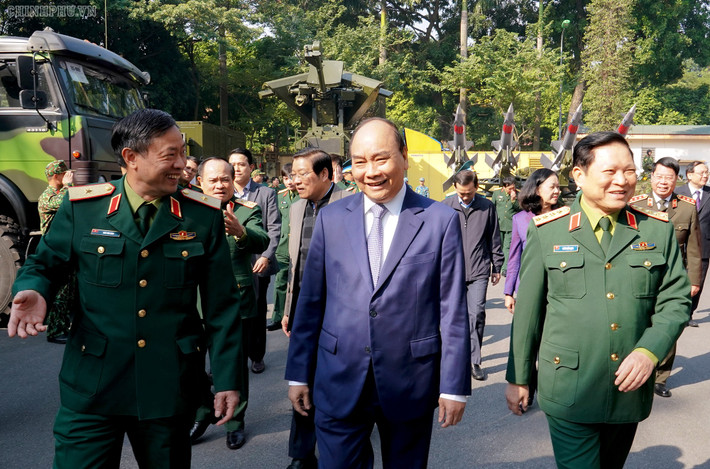 Thủ tướng Nguyễn Xuân Phúc tại Hội nghị Quân chính Toàn quân 2019. Nguồn ảnh: Tiền Phong.