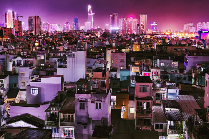 Thành phố Hồ Chí Minh của đất nước Việt Nam qua lăng kính của Stephen Mays. Hiện nay, có hơn 7 triệu dân đang sinh sống ở thành phố này. Ảnh USN