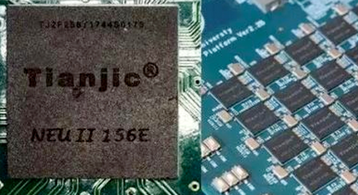 6. Tianjic là một robot thông minh được phát triển bởi các nhà khoa học Trung Quốc, nổi bật với khả năng thực hiện nhiều nhiệm vụ cùng một lúc. Được trang bị một bộ vi xử lý lai (hybrid chip), Tianjic có khả năng xử lý nhiều mô hình tính toán khác nhau, từ học máy đến điều khiển tự động. Trong một thí nghiệm đáng chú ý, Tianjic đã được sử dụng để lái xe đạp một cách tự động, né tránh chướng ngại vật và giữ thăng bằng. Khả năng đa nhiệm của Tianjic cho thấy tiềm năng phát triển của AI trong các ứng dụng phức tạp.(Ảnh:INDIAai)