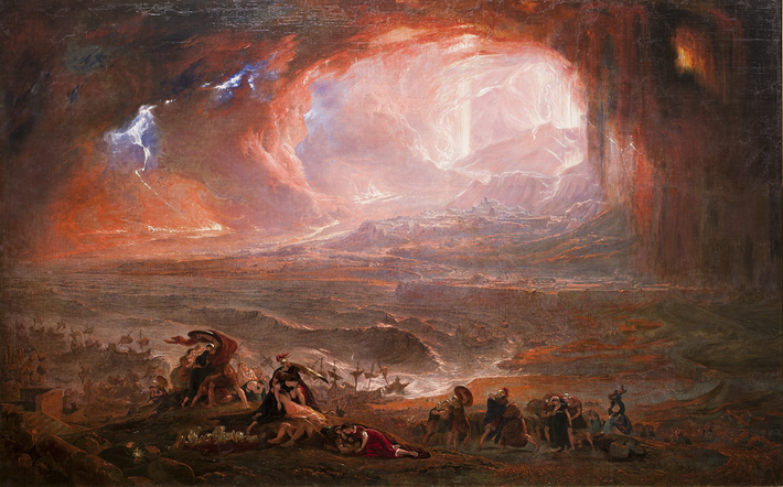 1. Dấu hiệu cảnh báo: Pompeii, từng là một thành phố cảng sầm uất bên bờ Vịnh Naples, đã bị chôn vùi dưới lớp tro bụi và đá núi lửa sau vụ phun trào của núi Vesuvius vào năm 79 sau Công nguyên. Trước khi vụ phun trào xảy ra, có nhiều dấu hiệu như động đất nhỏ và khí thoát ra từ đỉnh núi, nhưng người dân vẫn không di tản. Lý do có thể do họ thiếu kiến thức về núi lửa và không muốn rời bỏ thành phố thịnh vượng này. (Ảnh: Wikipedia)