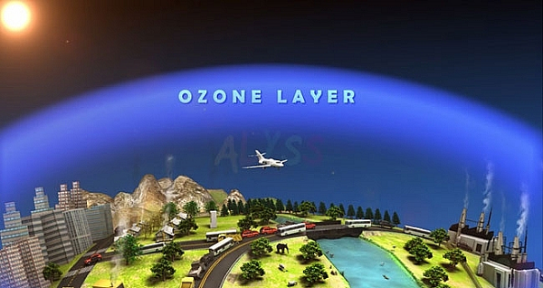 Nghiên cứu khí quyển vào giữa những năm 1970 cho thấy, tầng ozone - nơi hấp thụ phần lớn bức xạ tia cực tím của Mặt trời, có thể bị suy giảm do các hóa chất công nghiệp chlorofluorocarbons (CFC).