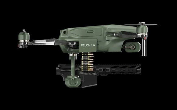 Feloni Aero tuyên bố sản xuất hai loại máy bay không người lái được trang bị súng: Felon 1.0 và FelonX.
