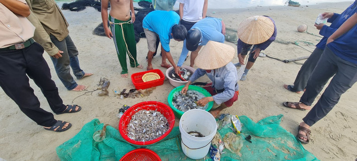 Nghề kéo lưới rùng trên biển Mân Thái đã có từ lâu đời, mang lại thu nhập ổn định cho ngư dân địa phương.