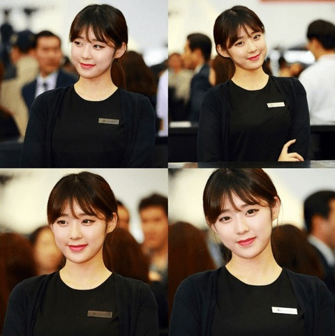 Gương mặt xinh xắn, tự nhiên của cô gái ở mọi góc chụp khiến nhiều chàng trai "phải lòng".