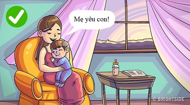 2. “Bố/mẹ yêu con!” 3 từ thần kỳ này giúp trẻ mạnh mẽ, thông minh. Bên cạnh đó, những hành động như dành thời gian cùng con, chơi, cười, nói vui, thổi bong bóng, ôm, thảo luận các vấn đề của con và hỗ trợ nếu cần… cũng có ý nghĩa lớn không kém.