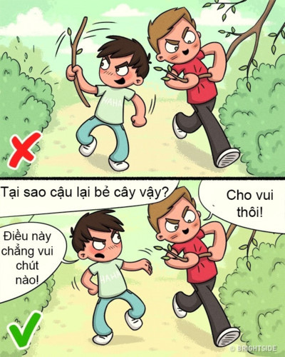 Tôn trọng môi trường: Tôn trọng tự nhiên cũng nên là một bài học được giáo dục trong gia đình. Cha mẹ nên bắt đầu từ chính mình với những hành động cụ thể và lan tỏa điều này tới con cái từ khi chúng còn nhỏ.