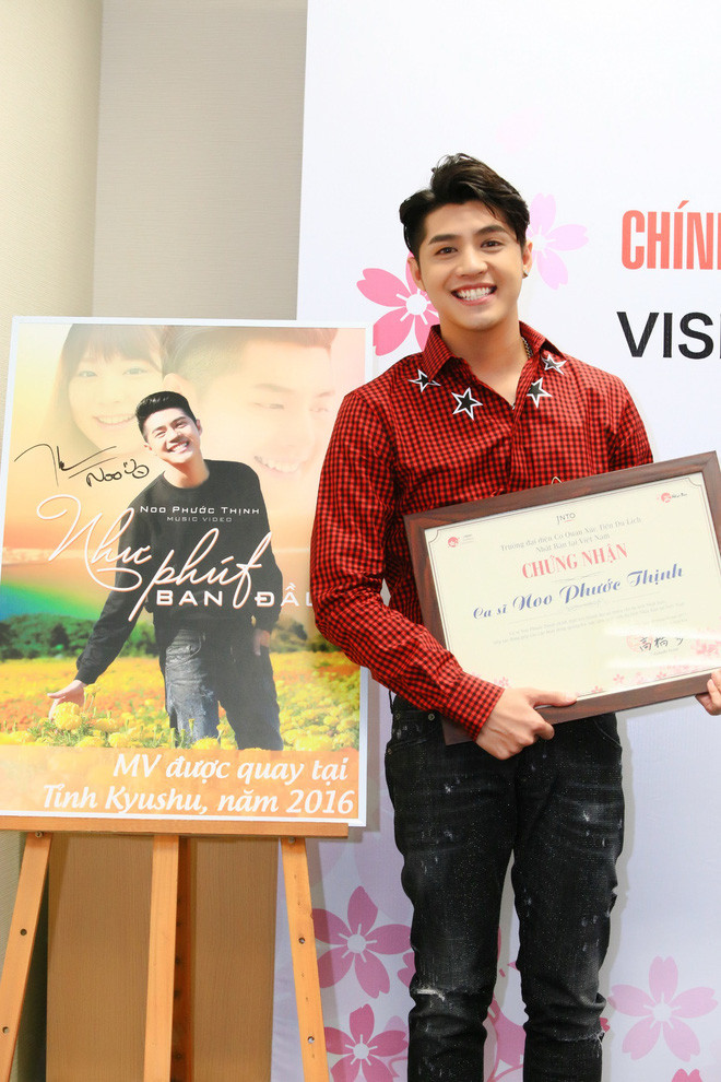Đại diện JNTO bày tỏ hy vọng Noo Phước Thịnh sẽ góp phần thúc đẩy du lịch Nhật Bản hơn nữa.
