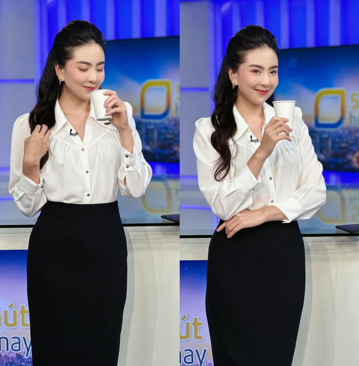 Cô được công chúng ưu ái dành tặng cho nhiều biệt danh có cánh như "Hoa khôi VTV", "Hoa hậu nhà Đài",...Ảnh: FBNV