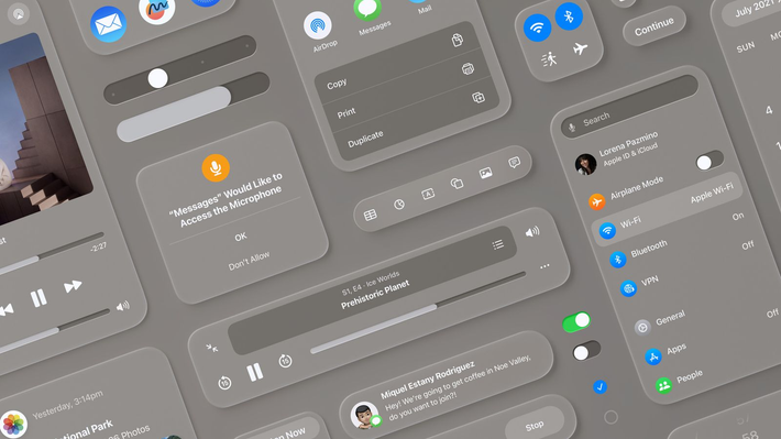 Giao diện mới của ứng dụng camera mang phong cách gọn gàng, tăng diện tích khung ngắm so với iOS 18. (Ảnh: Thanh niên Việt)