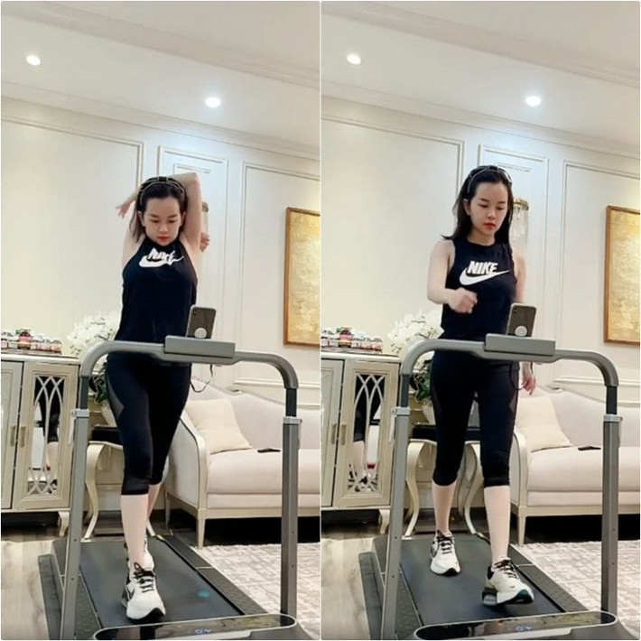 Trên trang cá nhân Ly Kute thường chia sẻ những khoảnh khắc tập luyện chăm chỉ để có được vóc dáng khiến thế hệ 2K phải chạy theo dài dài.