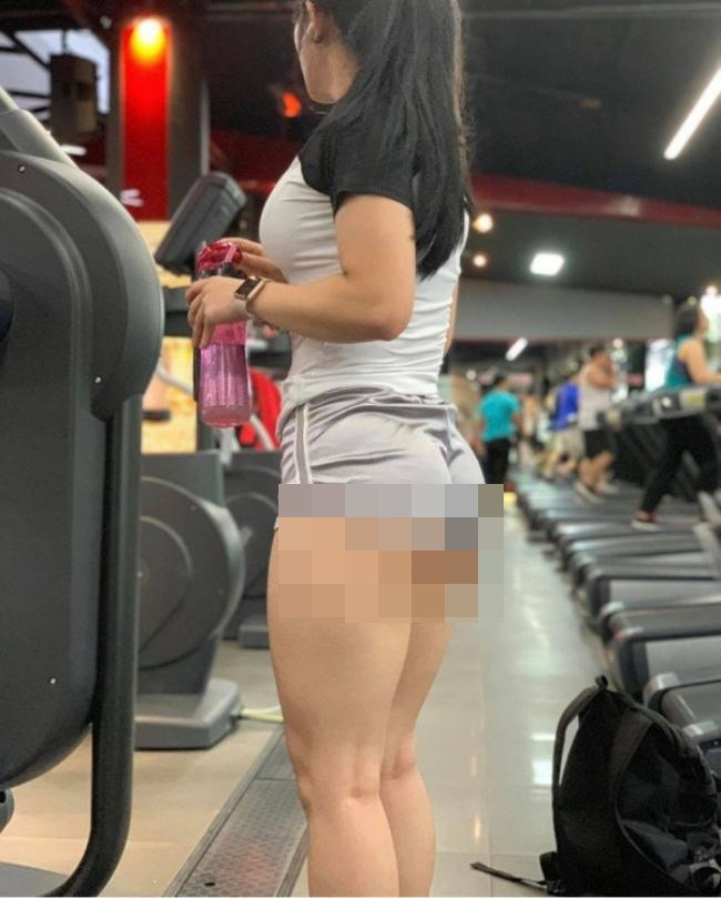 Thời gian gần đây trên MXH xuất hiện khá nhiều hình ảnh hội chị em đi tập gym nhưng ăn mặc phản cảm, kiệm vải không khác gì đi biển.