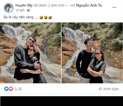 Trên trang cá nhân mới đây, "cô chủ tiệm nail" Huyền My tiếp tục show loạt hình cưới đẹp long lanh bên anh xã. Thế nhưng, tâm điểm chú ý lại là cách viết caption.