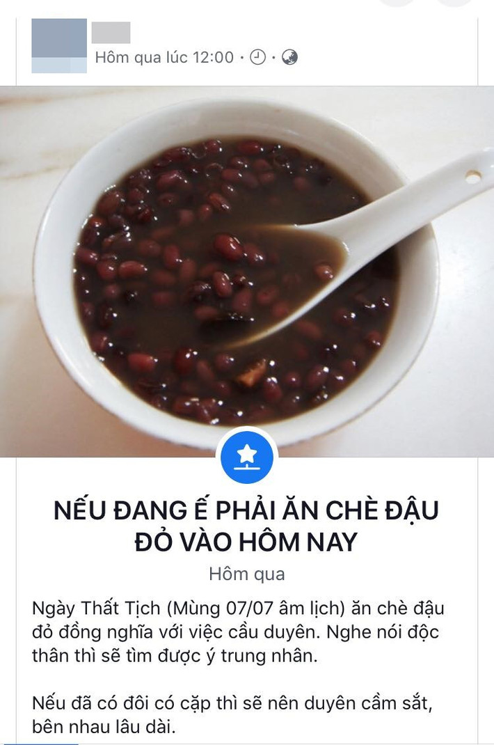 Hội FA đã nhanh chóng tìm mua bằng được chè đậu đỏ để thưởng thức vào đúng dịp này.