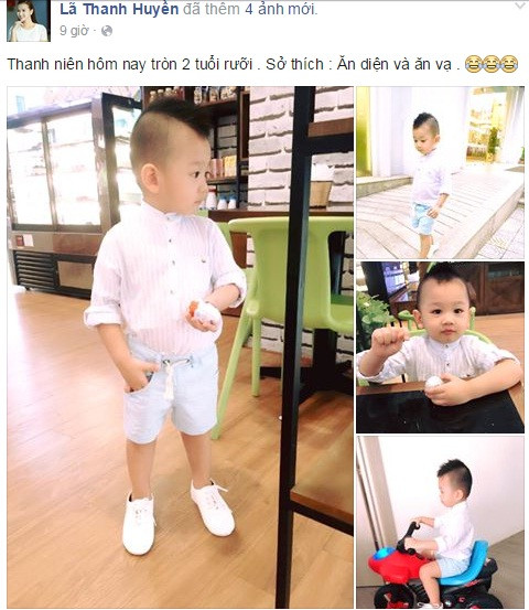 Hai mẹ con cũng rất tích cực đăng tải hình ảnh lên mạng xã hội.