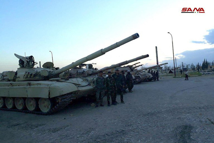 Hiện tại chiến dịch giải phóng Đông Qalamoun vẫn đang được Quân đội Syria tiến hành khi không phải tay súng Jaysh al-Islam nào ở đây cũng quy thuận chính phủ. Ảnh: SANA.