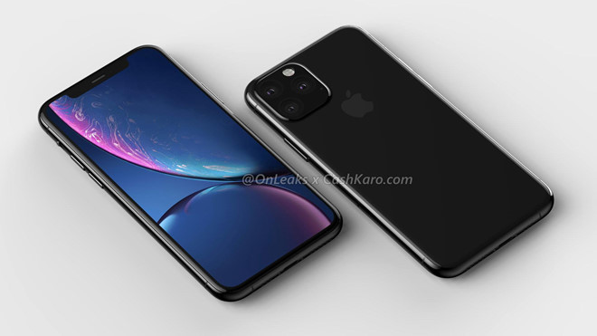 3 camera sau iPhone mới sẽ có 3 camera sau để theo kịp các đối thủ như Samsung hay Huawei. Tuy nhiên, có vẻ như chỉ model cao cấp nhất được trang bị hệ thống này, theo Wall Street Journal. Việc bổ sung thêm ống kính thứ 3 (bên cạnh ống góc rộng và ống telephoto) đồng nghĩa Apple phải thay đổi cách bố trí các cảm biến. Nhiều hình ảnh rò rỉ gần đây cho thấy hãng sẽ dùng một cụm camera hình vuông khá lớn đặt ở cạnh phải (như hình trên). Chỉ cần một thay đổi nhỏ về thiết kế nói trên, iPhone mới đã rất khác biệt so với thế hệ cũ.