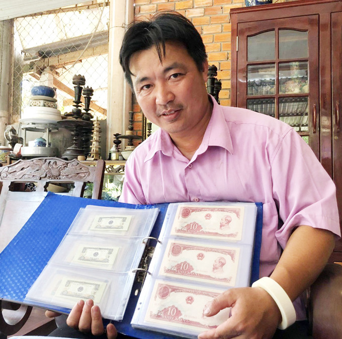 Theo phóng viên tìm hiểu, anh Cường thích sưu tầm tiền xưa từ năm 1997 khi anh vừa tốt nghiệp cấp 3. Nguyên nhân là vì anh tò mò muốn tìm hiểu ý nghĩa những họa tiết, hoa văn in trên những tờ tiền.