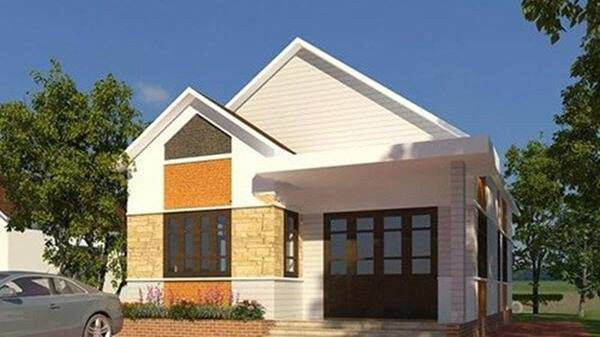 Nhà cấp 4 nhỏ đơn giản, hiện đại, giá thành rẻ được nhiều cặp vợ chồng trẻ lựa chọn xây dựng.(Ảnh minh họa)